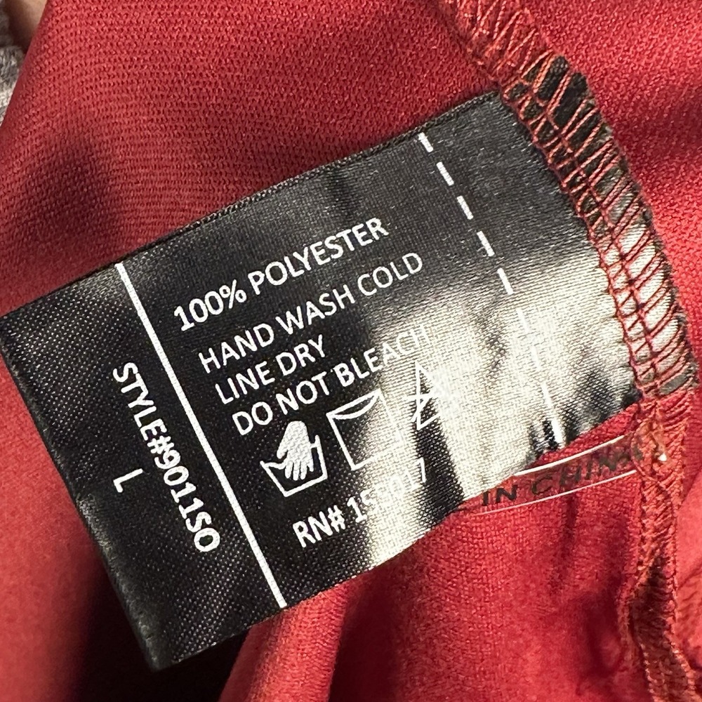 Baltic Born Womens Celine Maxi Dress Sz L Wine Sheer Long Sleeve Holiday dress - Picture 11 of 14